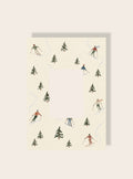 Skifahrer Print Passpartout A4