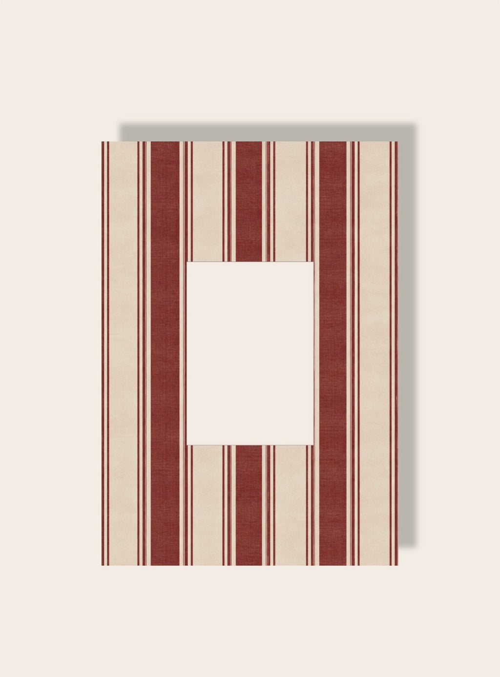 Streifen Passpartout vintage rot A4