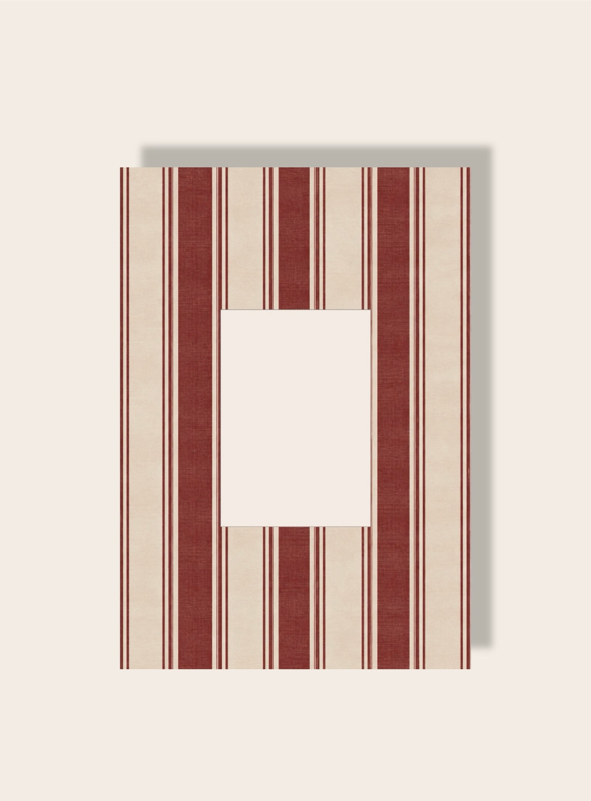 Streifen Passpartout vintage rot A4