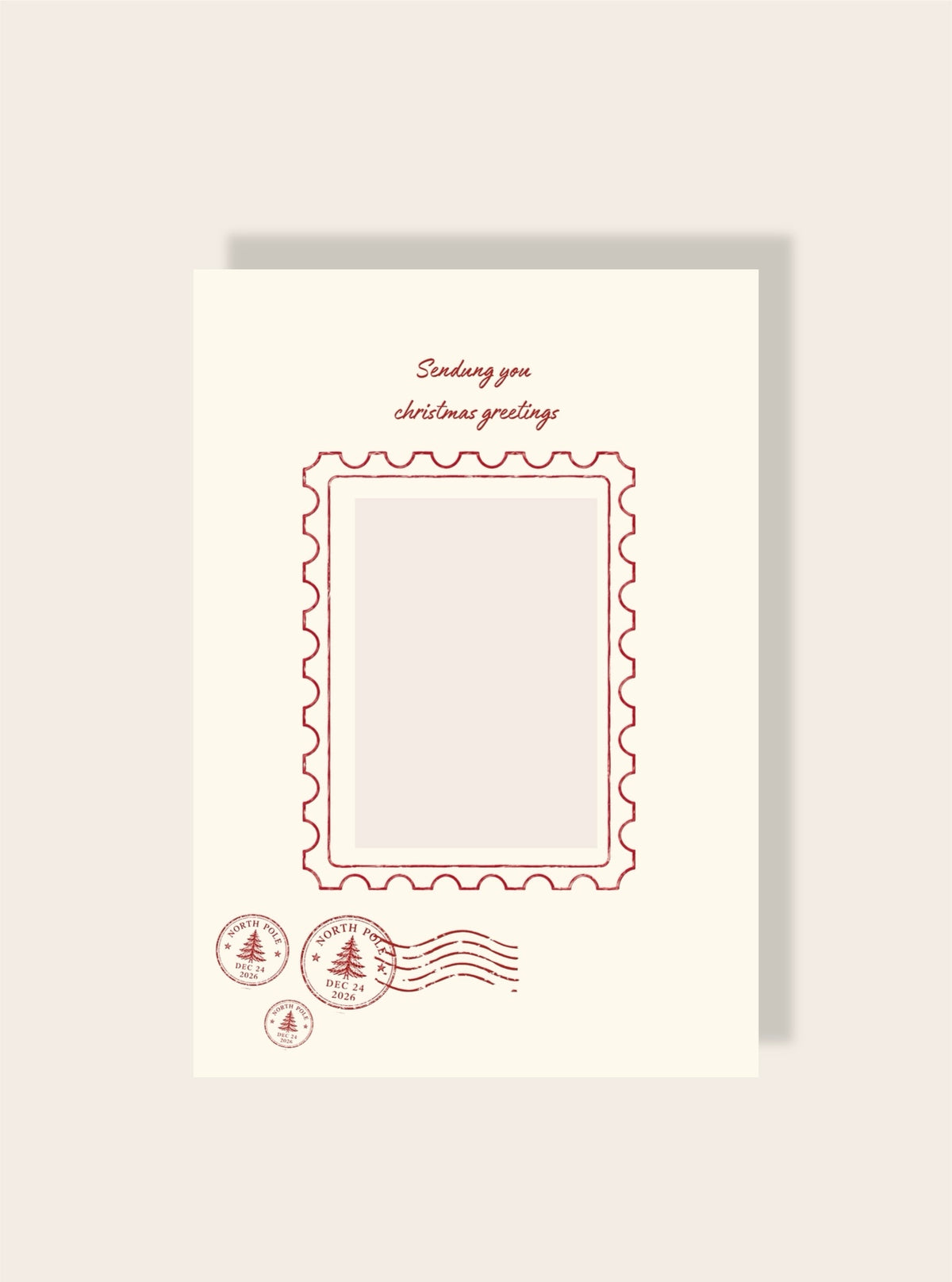 Weihnachtsbrief Print Passpartout A4