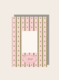 Geburt Passpartout A4 vintage rosa