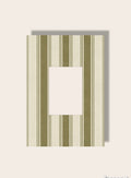 Streifen Passpartout vintage oliv A4