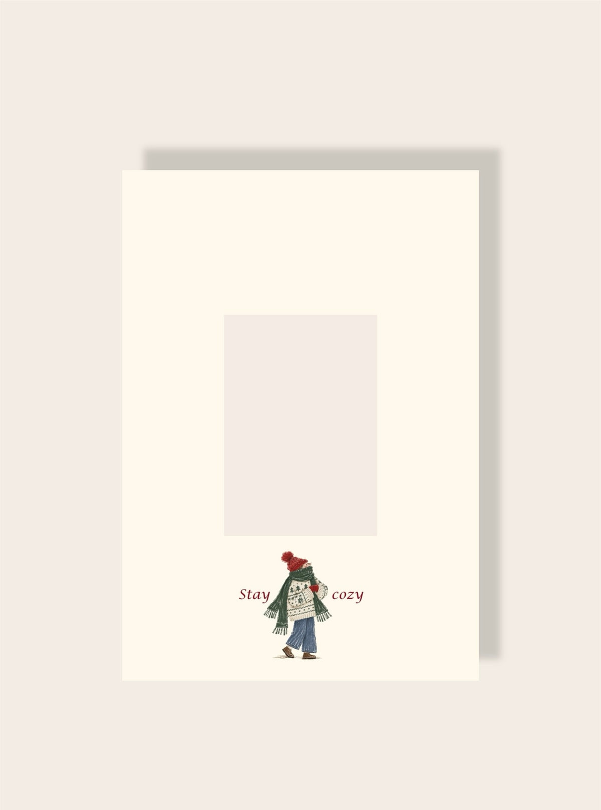 Stay Cozy Passpartout Creme A4