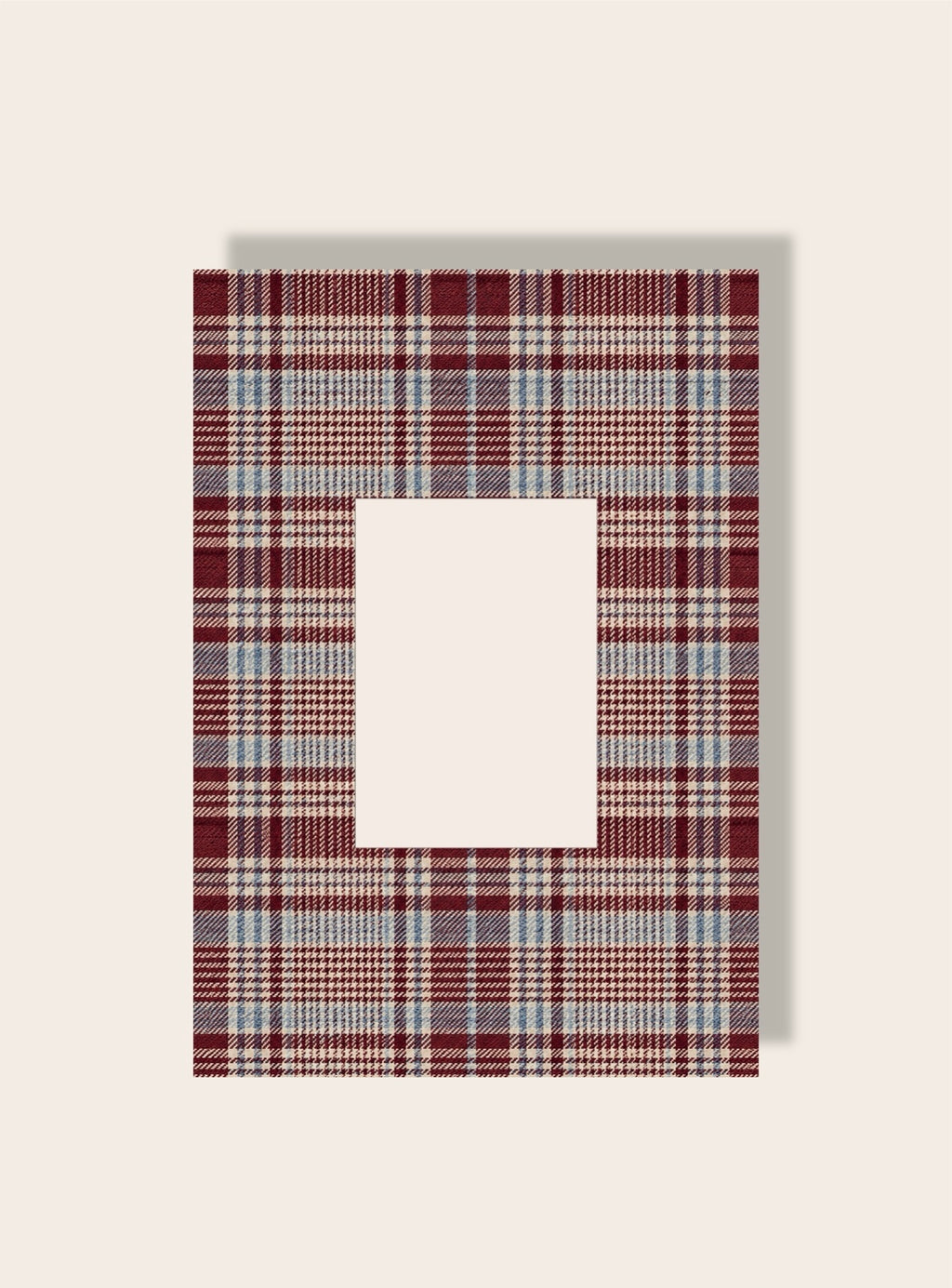 Glencheck Passepartout beige A4
