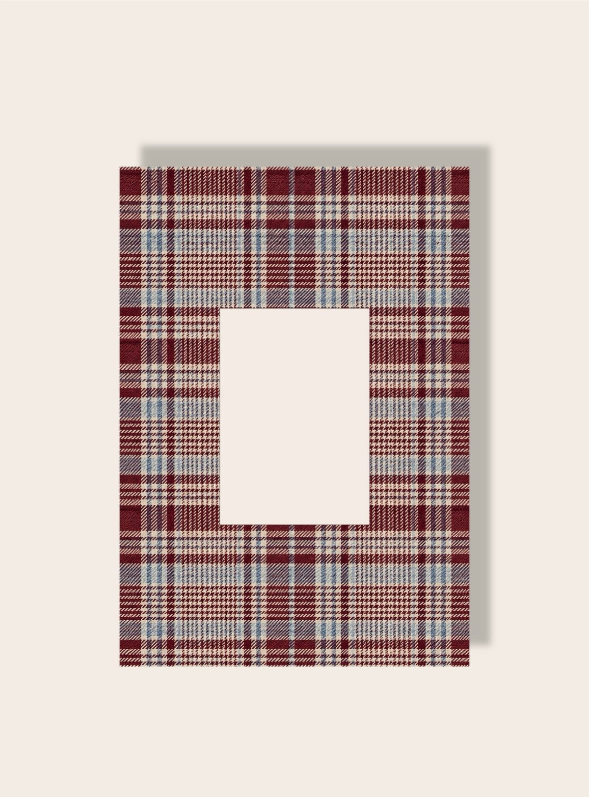 Glencheck Passepartout beige A4