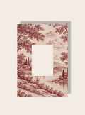 Toile de Jouy Passpartout rot A4