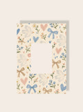 Kind Blumen Vogel Print Passpartout A4