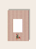 Weihnachts Golf Print gestreift Passpartout A4