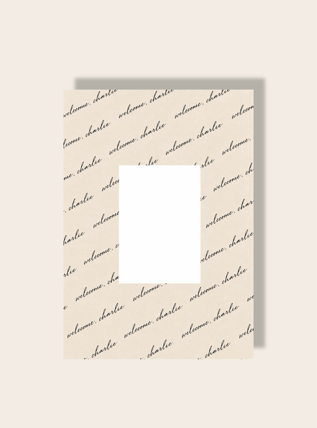 Welcome, Charlie Kalligraphie A4
