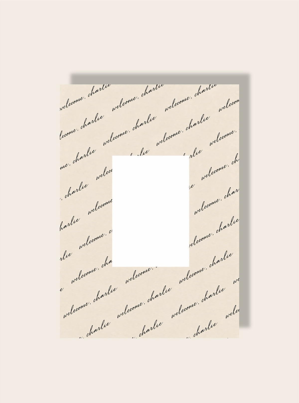 Welcome, Charlie Kalligraphie A4