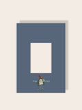Stay Cozy Passpartout blau A4