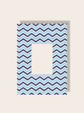Zick Zack Passpartout blau bordeaux A4