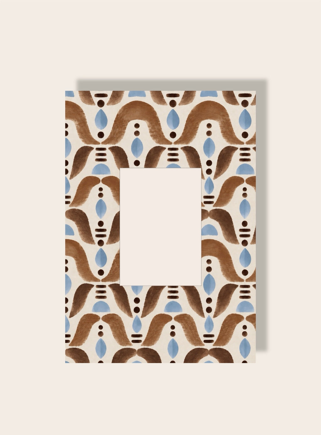 Boho Shapes Passpartout braun A4