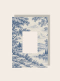 Toile de Jouy Passpartout blau A4
