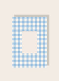 Vichy Karo Passpartout blau A4