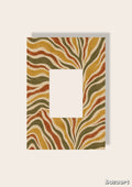 Zebra Print Passpartout oliv gelb A4