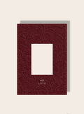 Reliefmuster love Passpartout bordeaux