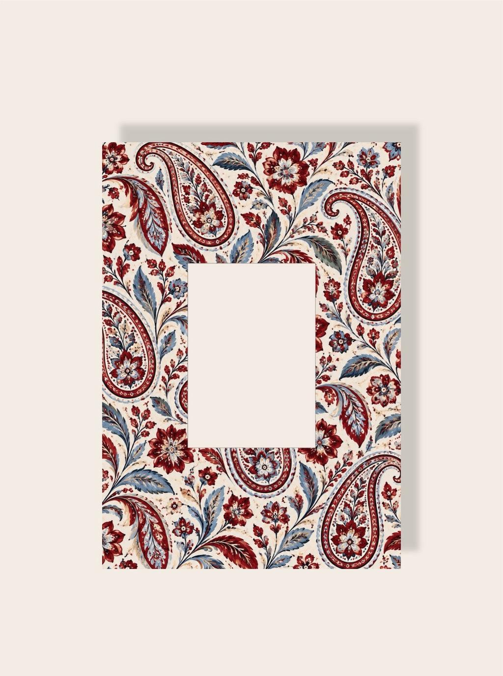 Paisley Passpartout Orange Beige A4