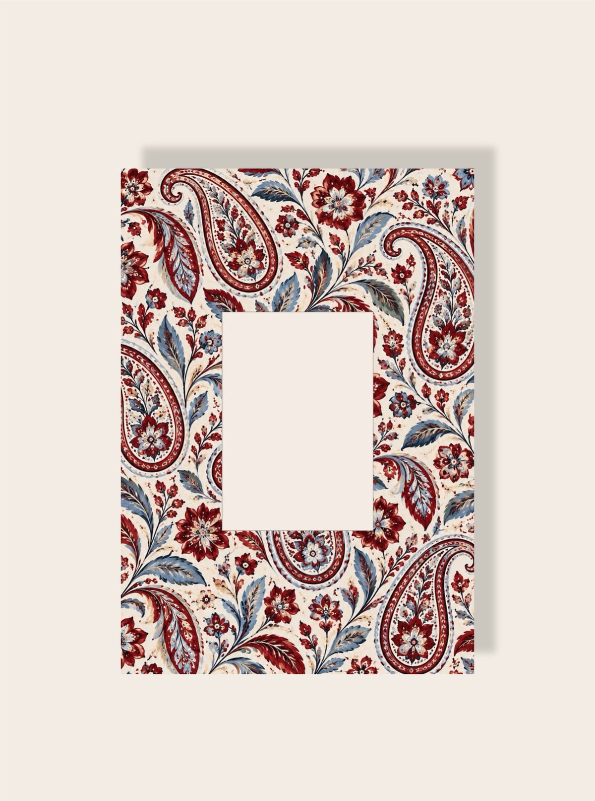 Paisley Passpartout Orange Beige A4