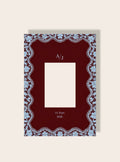 Hochzeit Spitze bordeaux Passpartout A4