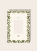 Hochzeit Spitze oliv Passpartout A4