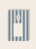 Hochzeit Initialen vintage blau A4