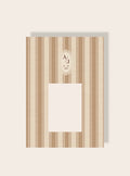 Hochzeit Initialen vintage beige A4