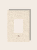 Reliefmuster love Passpartout creme A4