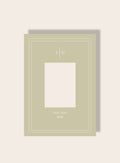 Hochzeit Initialen mint A4