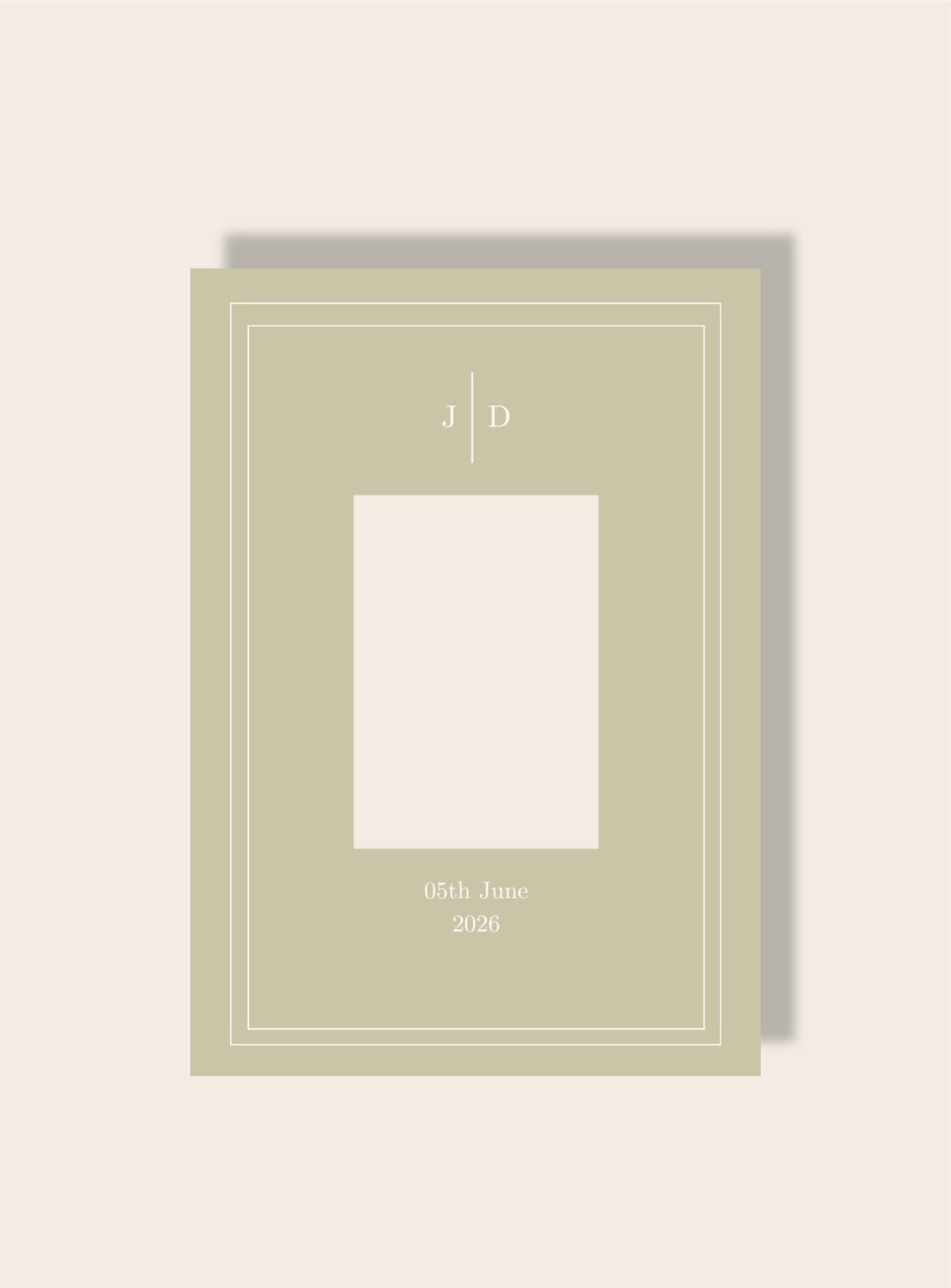 Hochzeit Initialen mint A4
