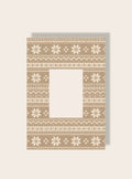 Norweger Muster Passpartout beige A4