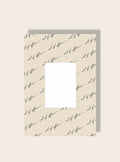 out of office Passpartout Kalligraphie A4