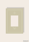 Hochzeit Initialen beige A4