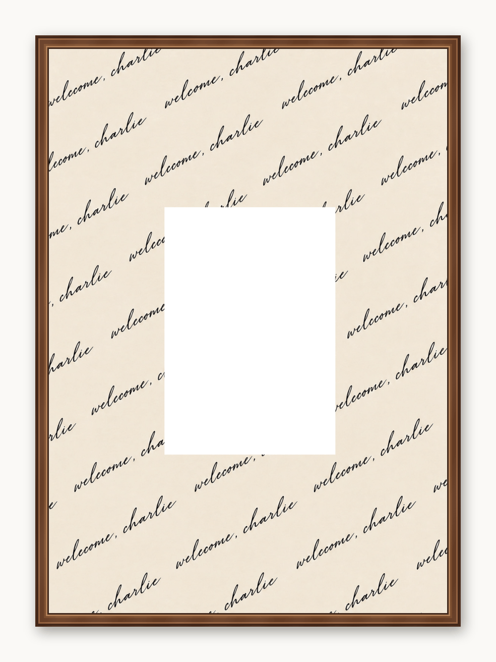 Welcome, Charlie Kalligraphie A4