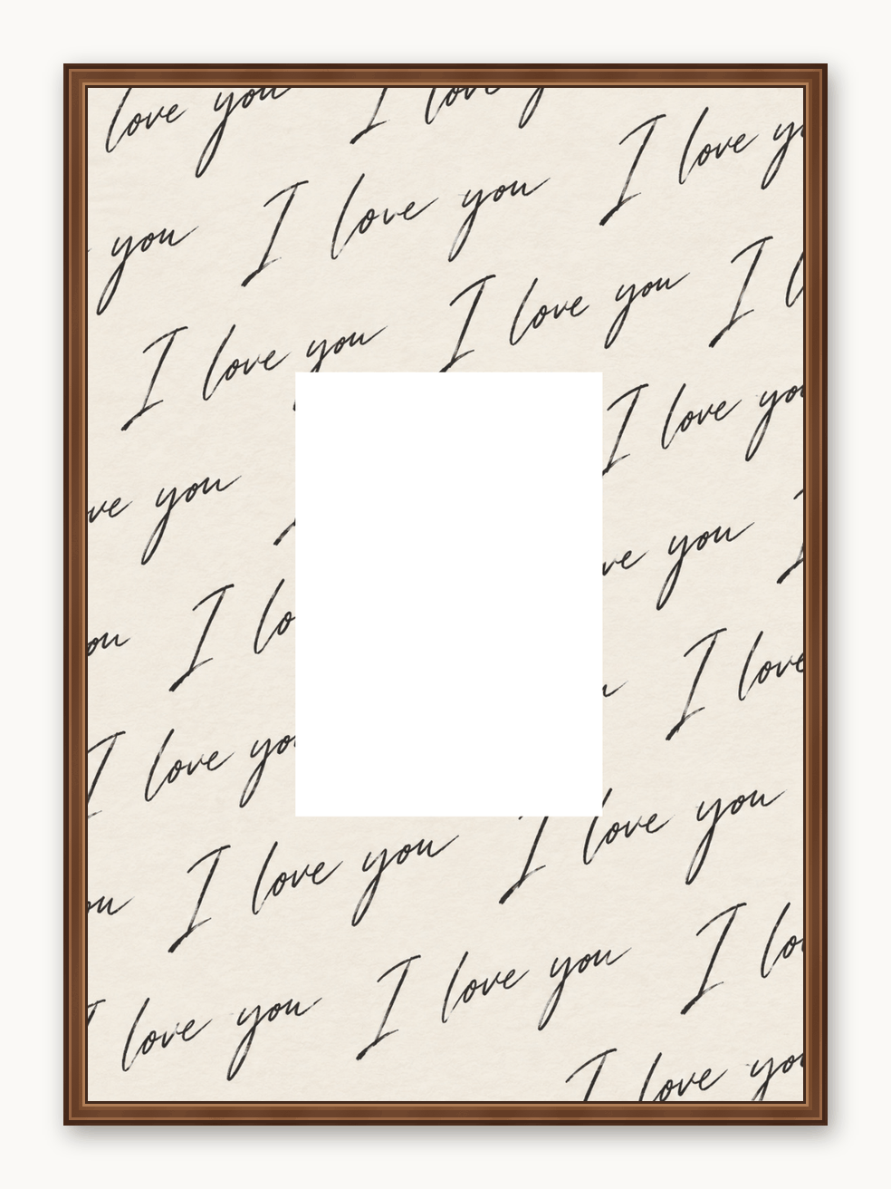 I love you Kalligraphie A4